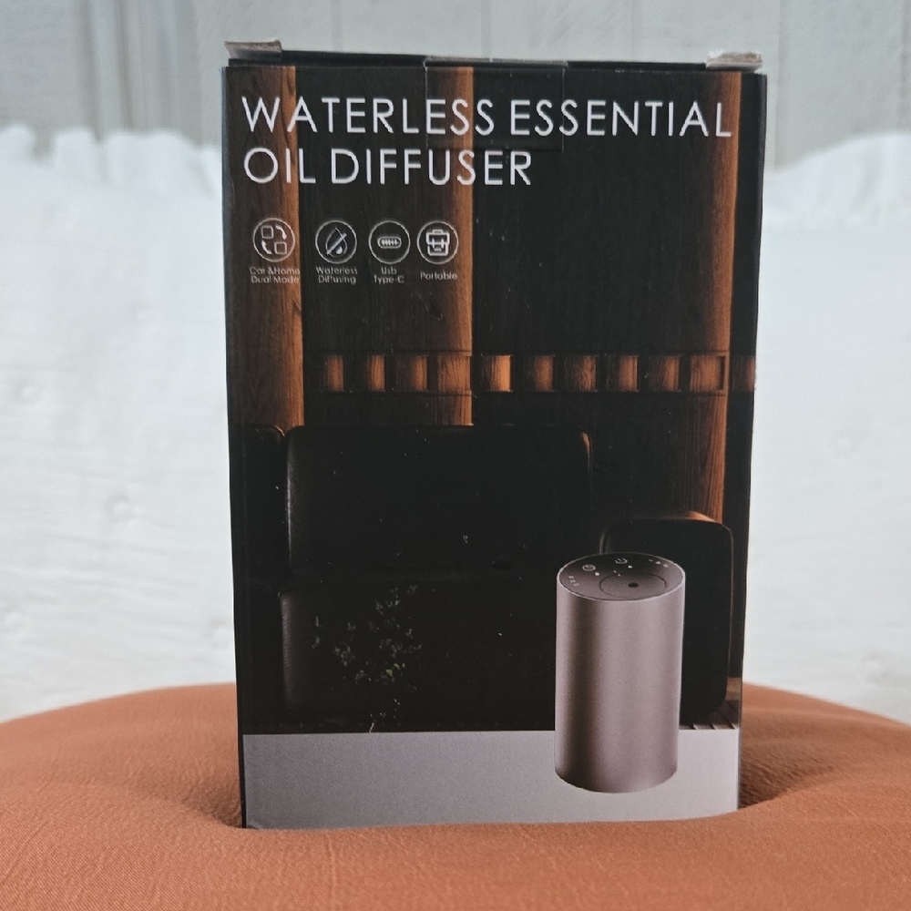Waterless Essential Oil Diffuser - Black Portable Aromatherapy